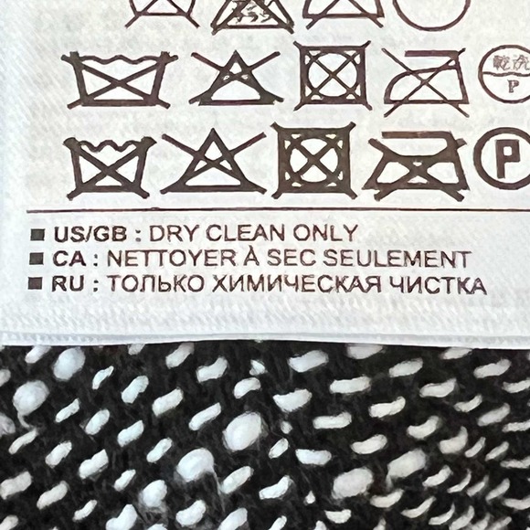 Banana Republic Tweed Sheath Dress Womens Sz 12 Gray Sleeveless V-Neck Lined - Picture 8 of 8